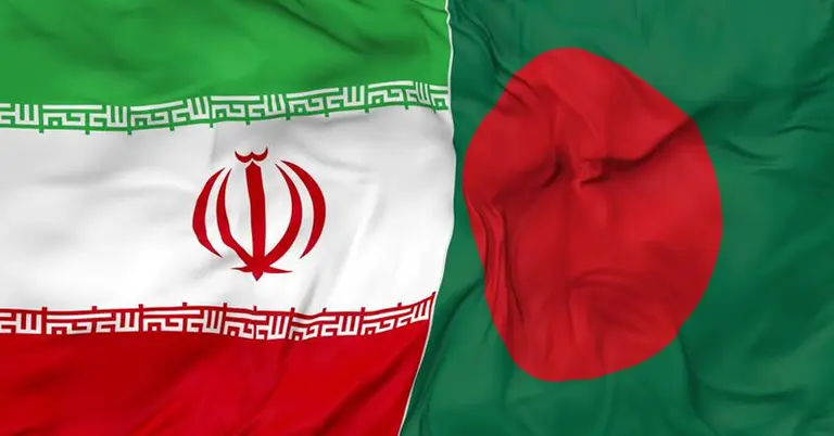 বাংলাদেশ ও ইরানের পতাকা